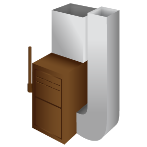 Gas Furnace HVAC product illustration
