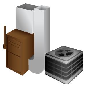 Hybrid Heat HVAC product illustration